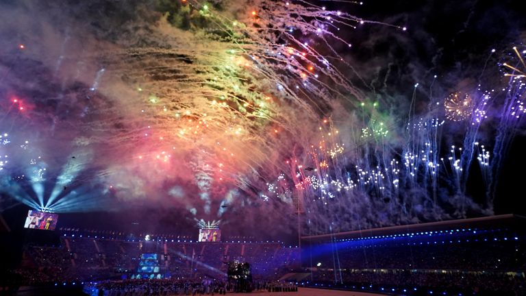 A general view of fireworks during the opening ceremony of the Birmingham 2022 Commonwealth Games at the Alexander Stadium, Birmingham. Picture date: Thursday July 28, 2022.