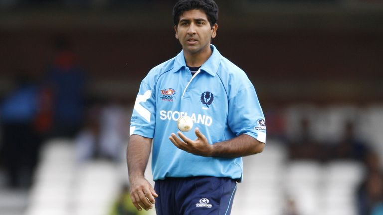 Cricket - Holland v Scotland - Twenty20 International - The Brit Oval - 3/6/09 Scotland's Majid Haq Mandatory Credit: Action Picture / Paul Harding