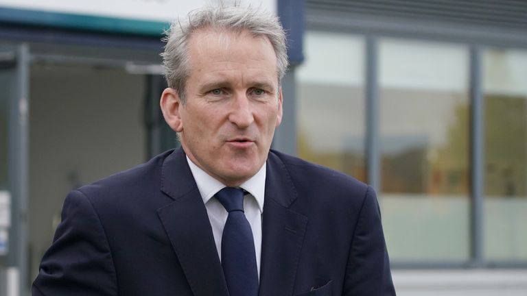 Security Minister Damian Hinds during a visit to the Joint Police and Fire Command and Control (JCC) in Bootle, after an explosion at the Liverpool Women&#39;s Hospital killed one person and injured another on Sunday. Suspected terrorist Emad Al Swealmeen, 32, died after the device exploded in a taxi shortly before 11am on Remembrance Sunday. Picture date: Tuesday November 16, 2021.
Read less
Picture by: Peter Byrne/PA Archive/PA Images
Date taken: 16-Nov-2021
