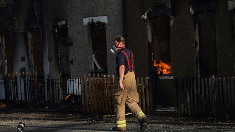 People who have lost their homes in Wennington are being supported by the council 