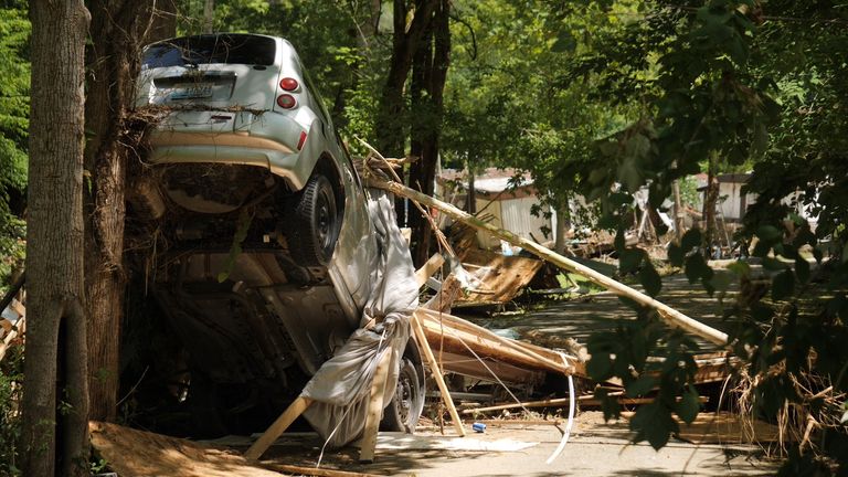 Flooding in hazard, Kentucky. 