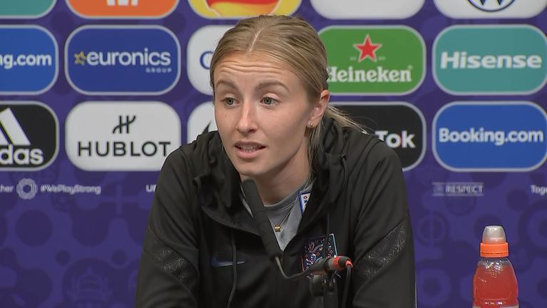 England captain Leah Williamson and England coach Sarina Wiegman, talk about the upcoming Women&#39;s Euros final and how they feel about the &#39;fairytale&#39; England VS Germany showdown.