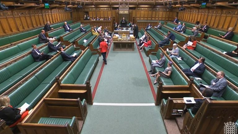 Another leak in the House of Commons – this time actual water poured in