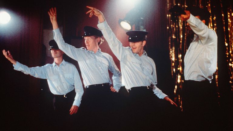 Hugo Speer (second from right) starred in the 1997 film The Full Monty. Pic: 20th Century Fox/Kobal/Shutterstock