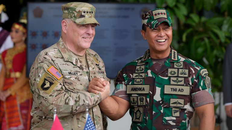 Gen Milley, Endonezya gibi ülkelerle ilişkilerini güçlendirmek için Hint-Pasifik'te