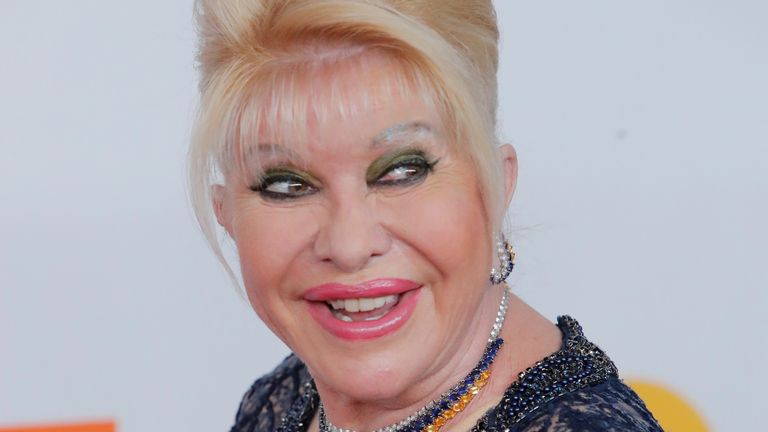 Ivana Trump pictured in 2018