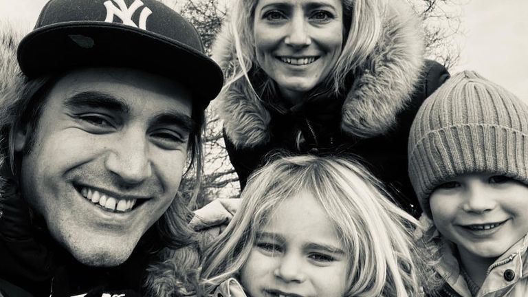 Busted Charlie Simpson&#39;s family including Jago who suffered &#39;secondary drowning;&#39; on holiday. Pic: @charliesimpson/Instagram