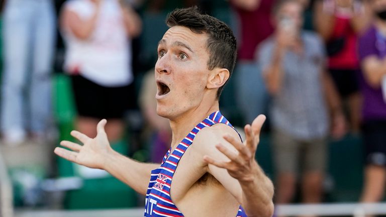 Britain’s Jake Wightman takes stunning 1500m gold at World Athletics Championships