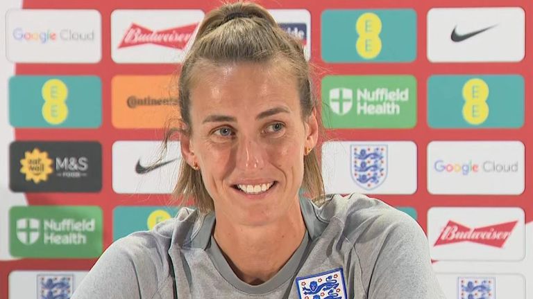 England are set to play Germany on Sunday in the finals of the Euros at Wembley. Jill Scott says a final under the arch in north London crosses her mind "50 times a day".