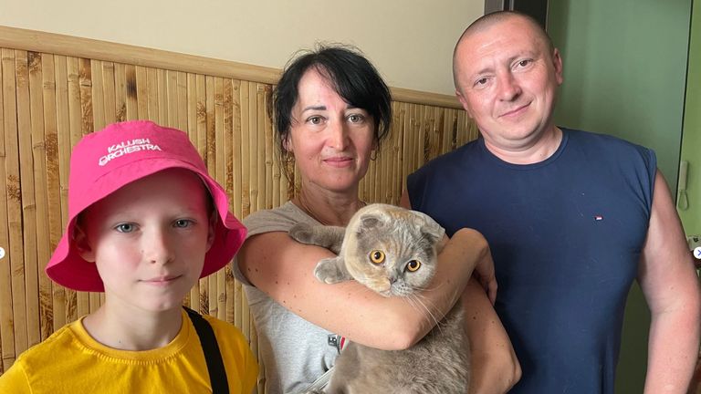 Family return to bombed home months after Russian occupation – and find pet cat still alive