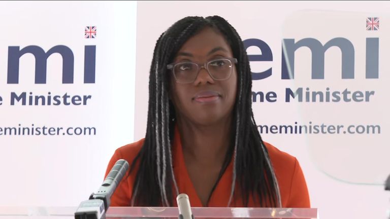 Kemi Badenoch  during her campaign launch
