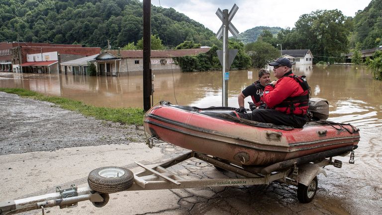 Kanan Beaver Creek di Garrett, Kentucky.  Pic: Pat McDonogh/USA Today Network via Reuters