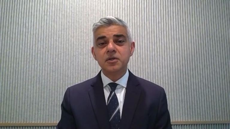 London Mayor Sadiq Khan says people should not be having barbecues and should avoid going wild swimming.