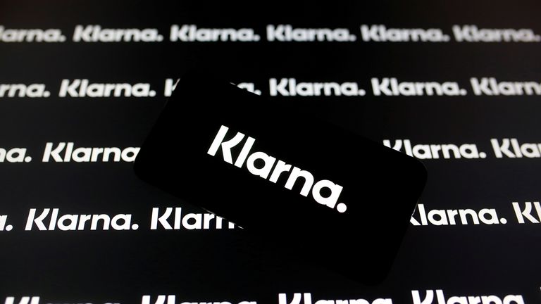 FILE PHOTO: A smartphone displays a Klarna logo in this illustration taken January 6, 2020. REUTERS/Dado Ruvic/Illustration/File Photo
