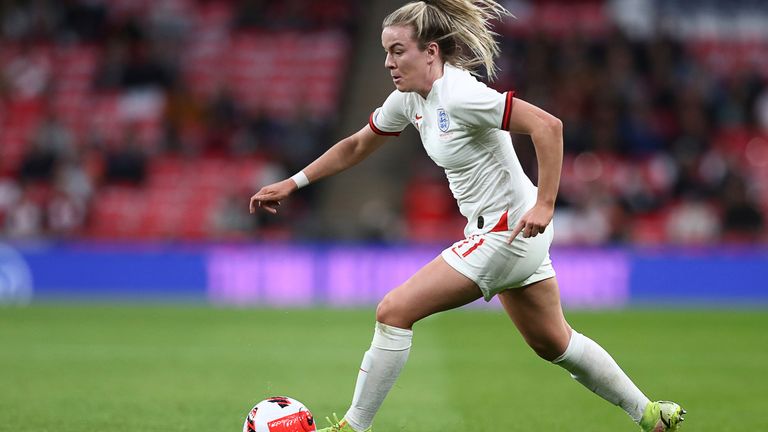 England&#39;s Lauren Hemp. Pic: AP