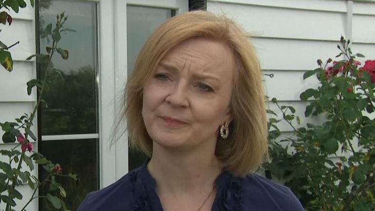 Liz Truss MP speaks in Kent as travel chaos