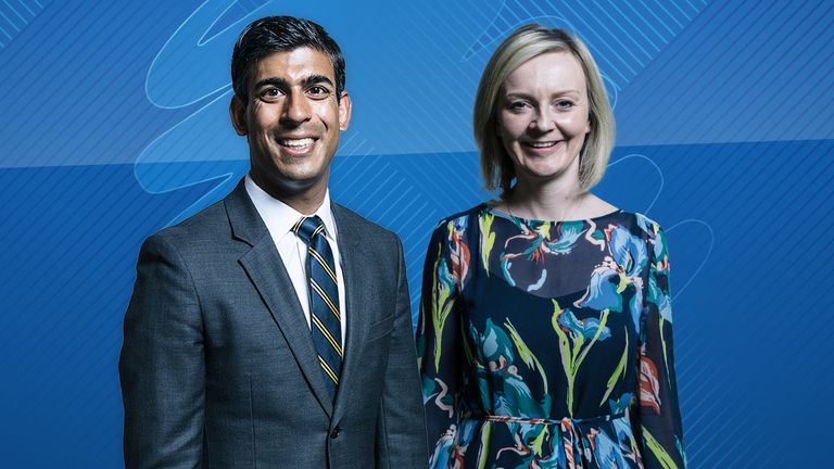 Rishi Sunak and Liz Truss