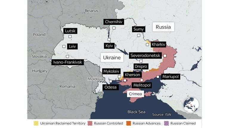 ukraine map day 151