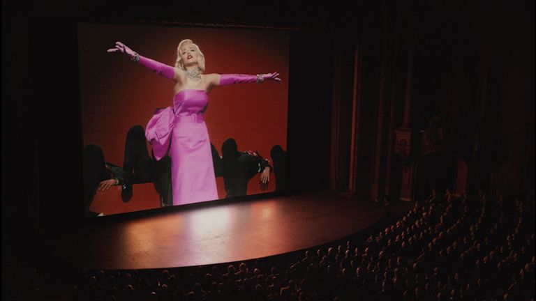 A scene from Monroe's 1953 film Gentlemen Prefer Blondes. Pic: Netflix