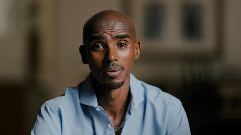 Grab from BBC&#39;s documentary about Mo Farah