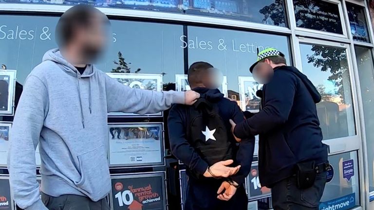 Five men and one woman were detained after a series of raids by the National Crime Agency (NCA) in the Docklands and Catford areas of London, on Tuesday morning. Pic: NCA
