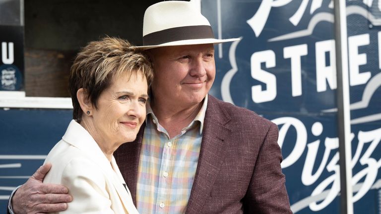 Jackie Woodburne and Alan Fletcher as Susan and Karl Kennedy. Pic: Fremantle/Channel 5