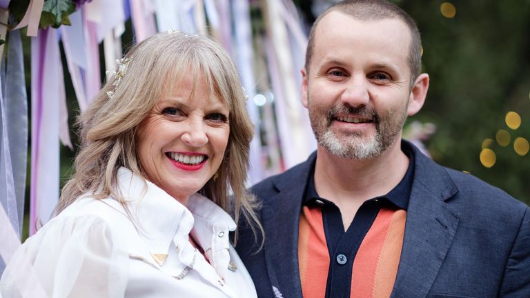 Lucinda Cowden and Ryan Moloney as Melanie and Toadie in the final episode of Neighbours. Pic: Fremantle/Channel 5