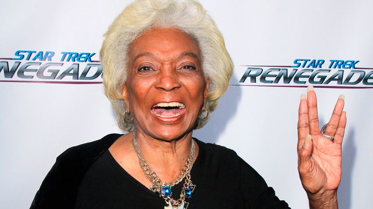 **FILE PHOTO** Nichelle Nichols Has Passed Away at 89. WEST HOLLYWOOD, CA - AUGUST 1: Nichelle Nichols at the Star Trek Renegades Premiere at the Crest Theater in Westwood, California on August 1, 2015. Credit: David Edwards/MediaPunch /IPX