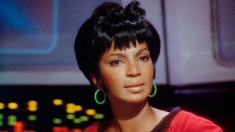 Nichelle Nichols, who played Lt. Nyota Uhura on the original “Star Trek” TV series. Pic: Paramount Television/Kobal/Shutterstock
