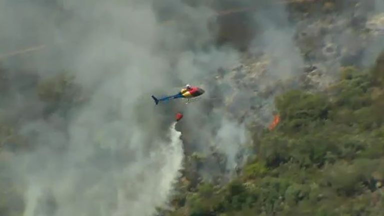 Pożary lasów w Portugalii