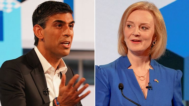 Rishi Sunak and Liz Truss