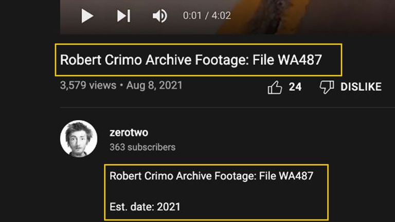 Crimo carefully labelled videos as part of an archive made using one of this secondary accounts