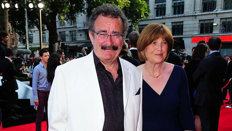 Robert Winston and  Lira Helen Feigenbaum  arriving for the World Premiere of One Direction: This Is Us, at the Empire Leicester Square, London.