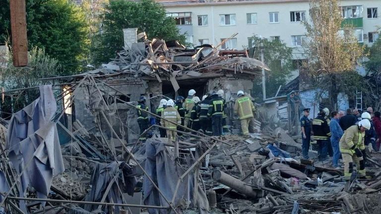 At least three people have died following the explosions in Belgorad, a Russian city near the Ukrainian border. 