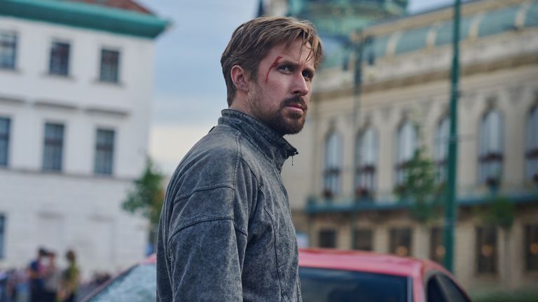 Gosling plays secret agent Six - a man of few words. Pic: Netflix
