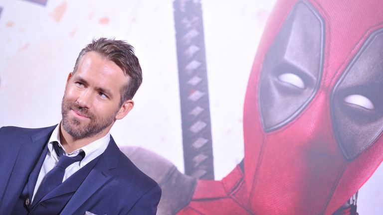 Ryan Reynolds promoting Deadpool 2. Pic: AP