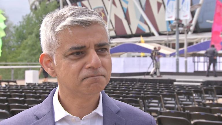 London mayor Sadiq Khan told Sky Sports News that there is a plan to bring the Olympics and Paralympics back to London.
