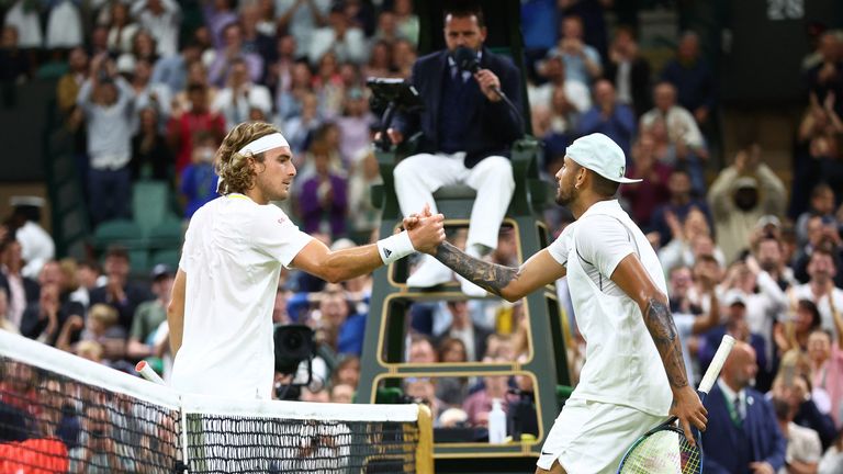 Stefanos Tsitsipas and Nick Kyrgios