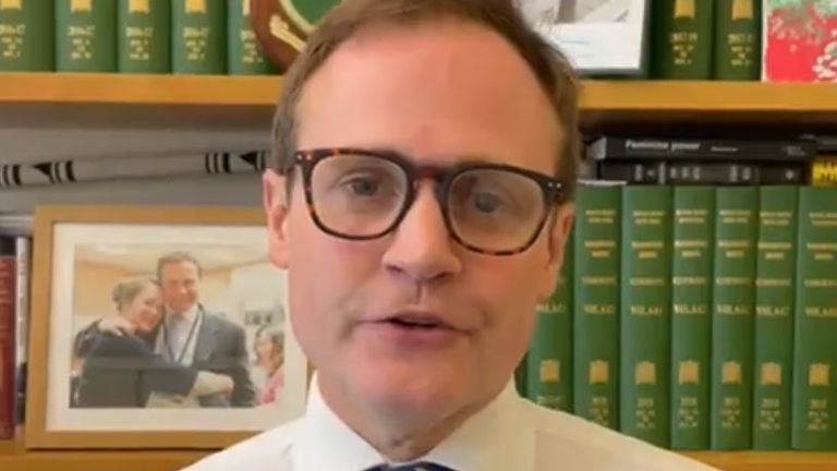 Tom Tugendhat has been eliminated from the Tory leadership race. Pic: @TomTugendhat