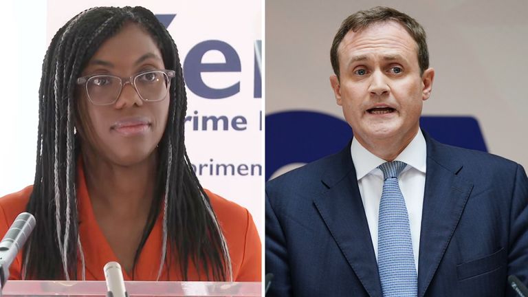 Kemi Badenoch  and Tom Tugendhat 