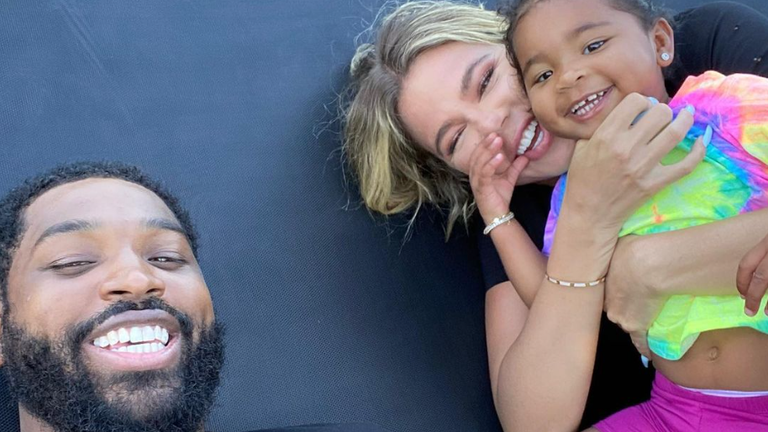 Tristan Thompson and Khloe Kardashian already share a four-year-old daughter named True.  Pic: @realtristan13