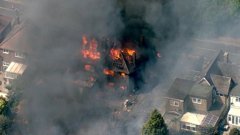 Major incident declared across London after ‘huge surge’ in fires and homes destroyed