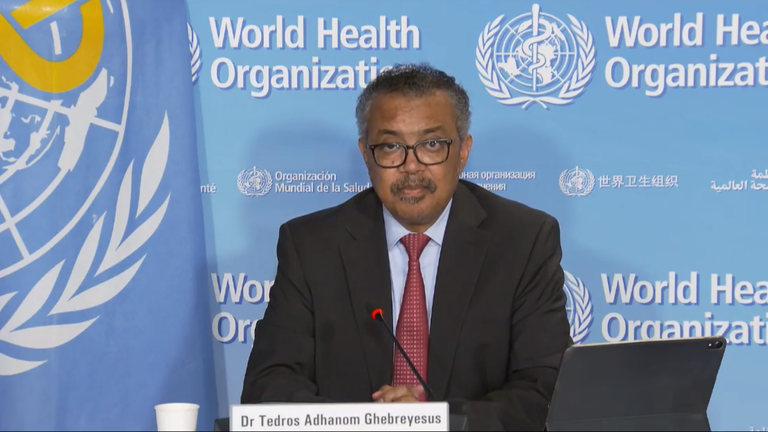 Le directeur général de l'Organisation mondiale de la santé (OMS), le Dr Tedros Adhanom Ghebreyesus.  Photo : QUI