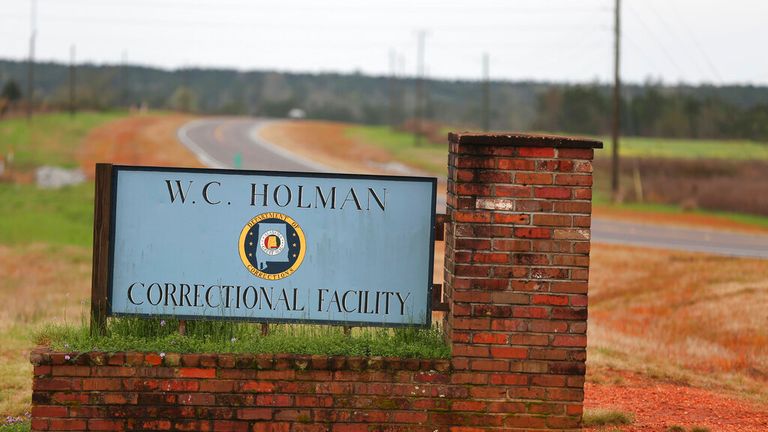 The William C. Holman Correctional Facility in Atmore, Alabama Pic: AP