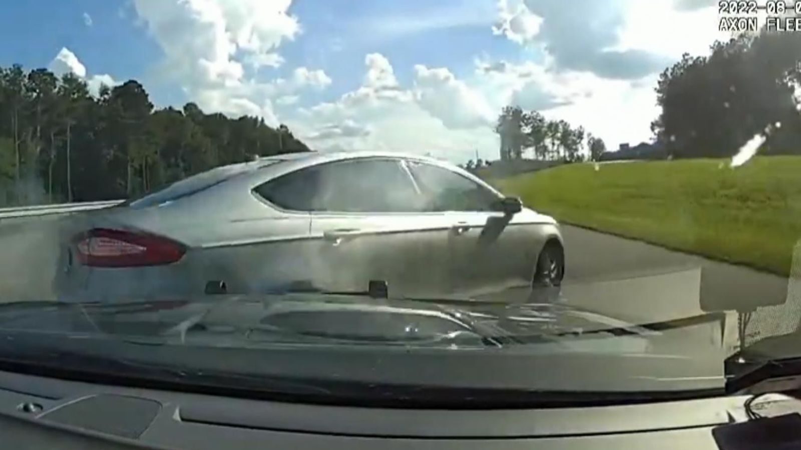 Police crash into vehicle to stop it in car chase in Georgia | US News ...
