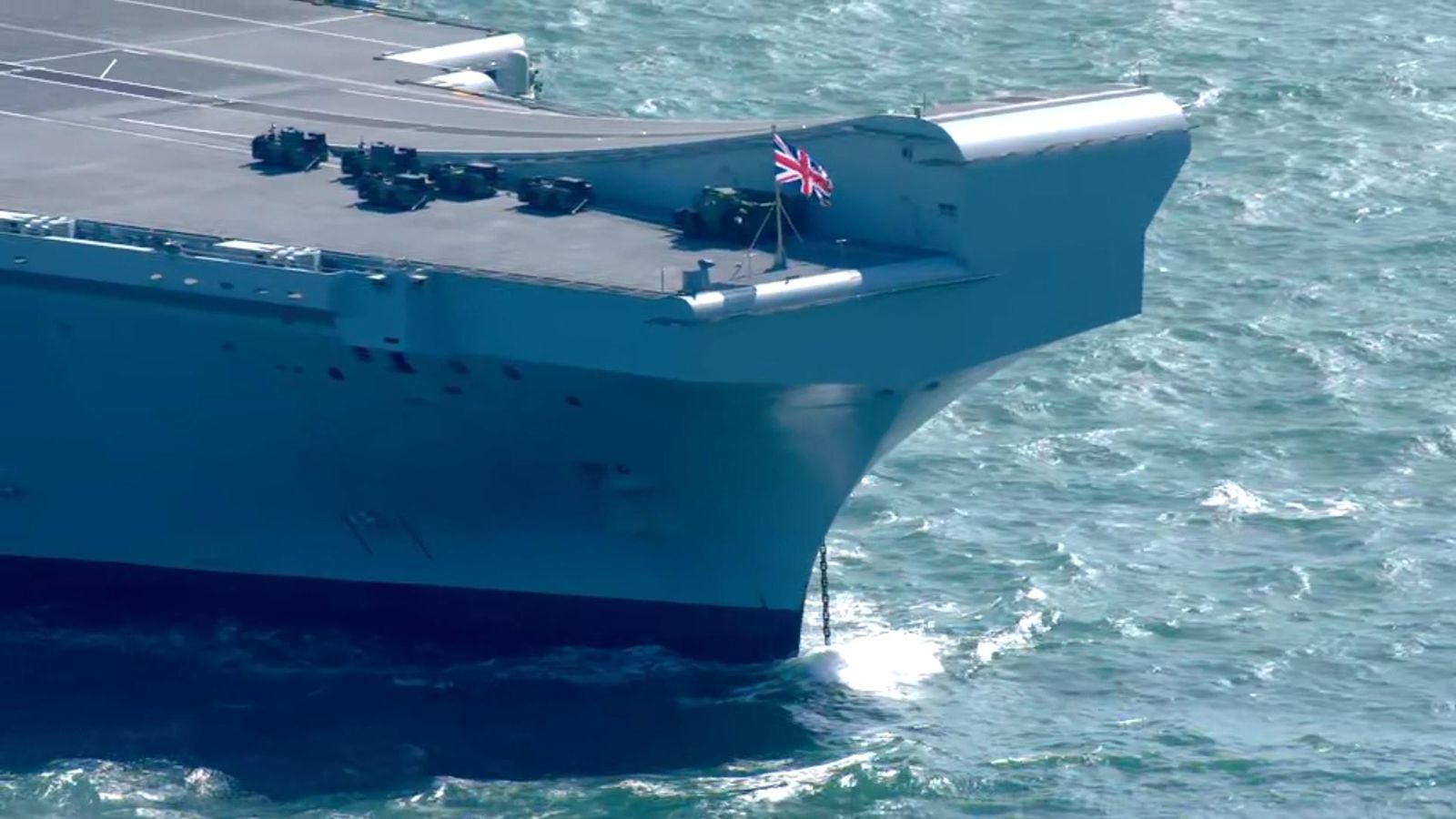 The 65,000-tonne ship is experiencing an 'emerging mechanical issue'  according to a Royal Navy spokesperson.