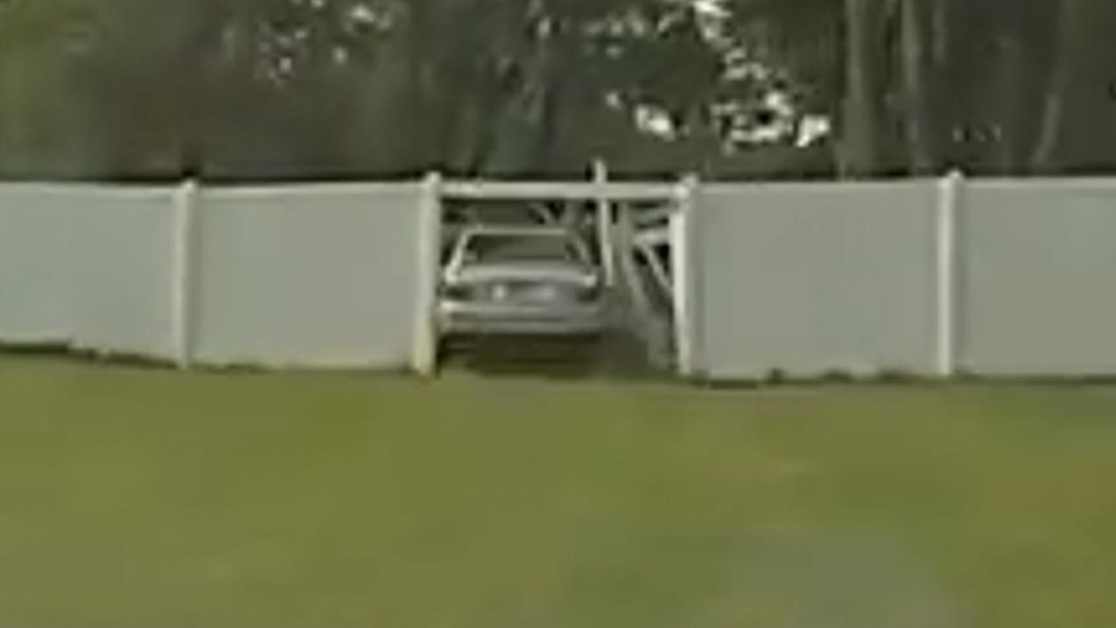 US: Man drives stolen car through fences in high-speed police chase ...