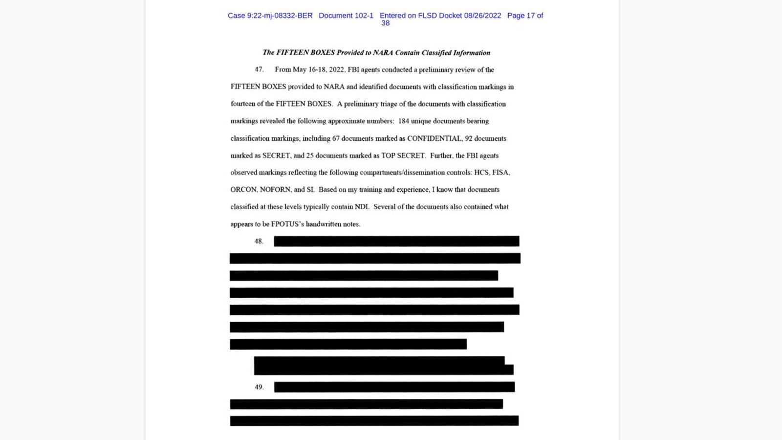 Trump Documents Trump raid: What the FBI document justifying the search revealed - and ...