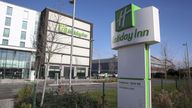 The Holiday Inn Hotel near Heathrow Airport, London. Picture date: Friday February 12, 2021.