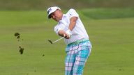 Ian Poulter pictured during a LIV Golf tournament at Trump National Golf Club Bedminster in New Jersey